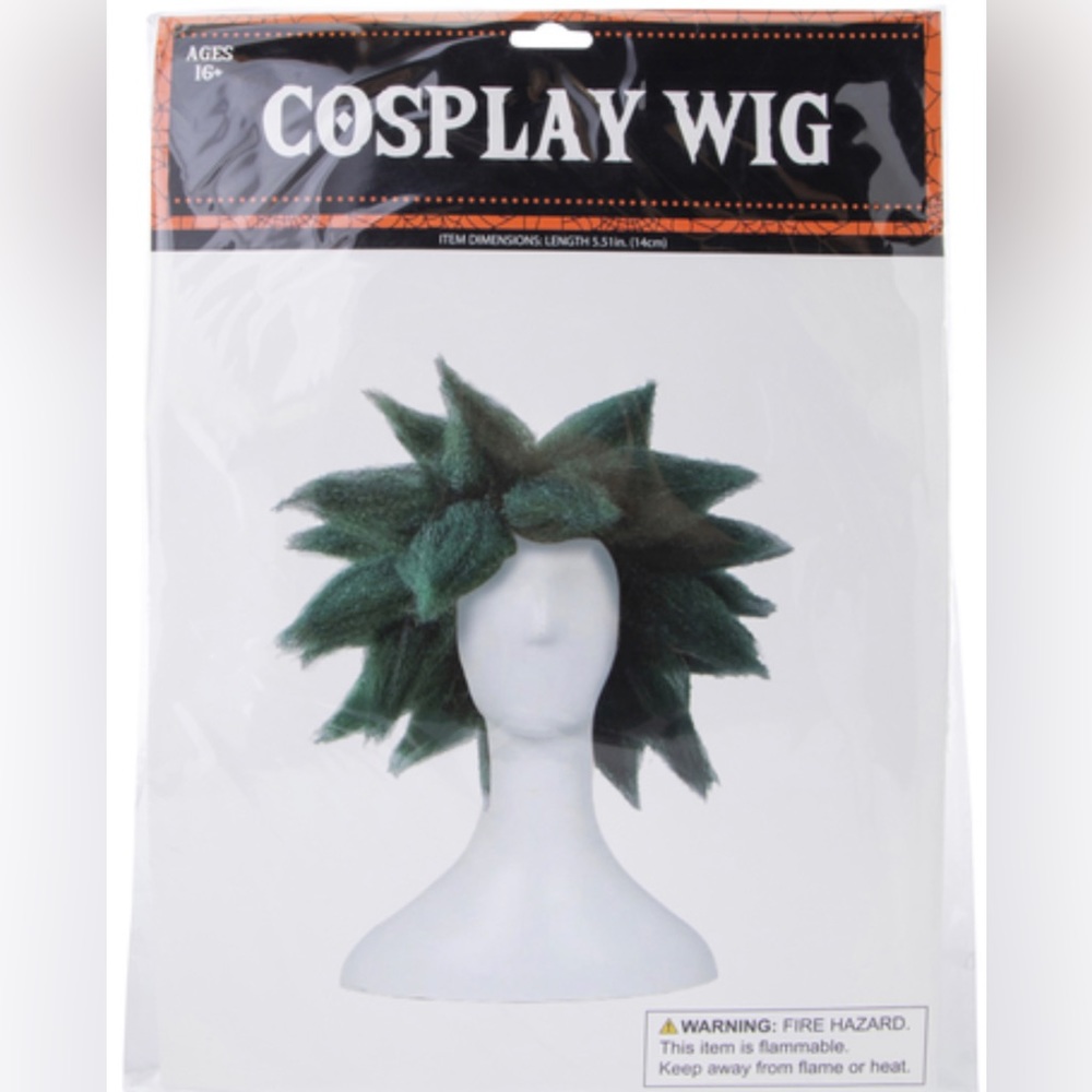 Costume Cosplay Wig - Green Spike Unisex Halloween Wig